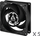 Ventilator Arctic P8 PWM PST, 5 copë, i zi