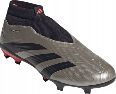 Këpucë futbolli adidas Predator League LL FG IF6331, për fusha natyrale, për burra, argjendi me të zezë
