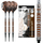Shigjeta darts Luke Woodhouse Series 3, soft tip, 18g, argjendt me bakër