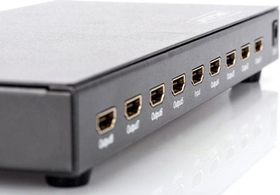 Ndarës HDMI Digitus DS-43302, 1x8 porta, Full HD, i zi