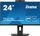 Monitor Iiyama ProLite XUB2490HSUH, 24", IPS Full HD, me kamerë Windows Hello, i zi