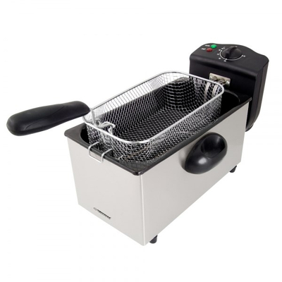 Fritezë Esperanza EKG010, 3 L, 2000 W, inox argjendtë