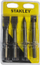 Set daltash Stanley Chisel Set, 4 copë, lidhje gjashtëkëndore, metalik