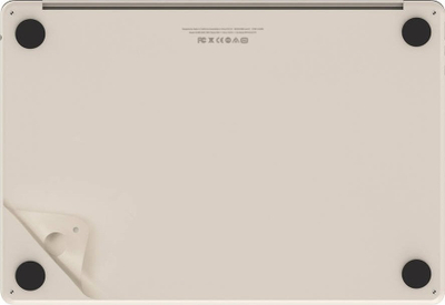 Set mbrojtës JCPal MacGuard 2in1 për MacBook Air 13" M2, folje dhe mbulesë, starlight