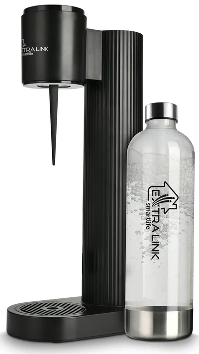 Saturator uji Extralink SmartLife Hydrospark SJ-191B, për pije me gaz, i zi