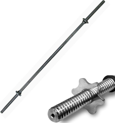 Shufër e drejtë fitnesi Eb Fit STRAIGHT BAR, 180 cm, diametër 28 mm, krom