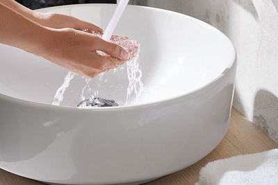 Лавоман маса Koło Variform 40 cm, без дупка за славина, без преполнување, бел