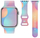 Rrip silikoni për smartwatch, 22mm, i rregullueshëm, rainbow
