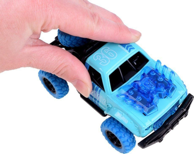 Makine lodër Predator Stunt Car 4x4, me drita e zëra, me friksion, blu