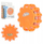 Lampë paralajmëruese LED Geko G01829, IP67, me magnet, portokalli