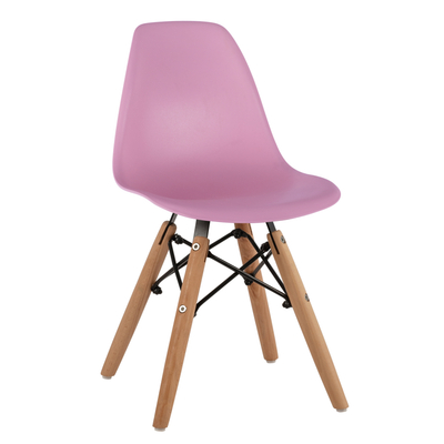 Karrige fëmijësh Twist Kid HM8453.05, këmbë druri, 30.5x33x59 cm, rozë