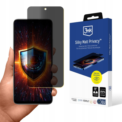 Folie mbrojtëse 3MK Silky Matt Privacy për Honor X7D, ekran me privatësi, mat, transparente