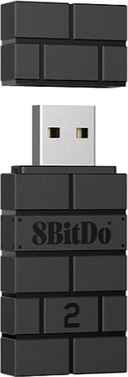 Adapter wireless USB 8BitDo Wireless USB Adapter 2 83DC02, për kontrollorë Bluetooth, për Nintendo Switch Windows macOS