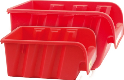 Kuti organizimi TOYA P-4, 23.5 x 17.3 x 12.5 cm, plastike, e kuqe