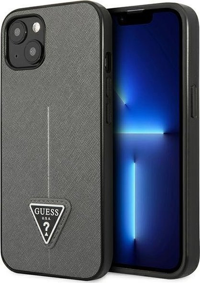 Mbulesë telefoni Guess GUHCP13SPSATLG, për iPhone 13 mini 5.4", hardcase, ngjyrë argjendtë