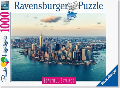Puzzle Ravensburger New York, 1000 copa, panoramë skyline, shumëngjyrësh