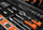 Set veglash Neo Tools 10-202, 88 copa, çelësa dopsie 1/4", portokalli me të zezë