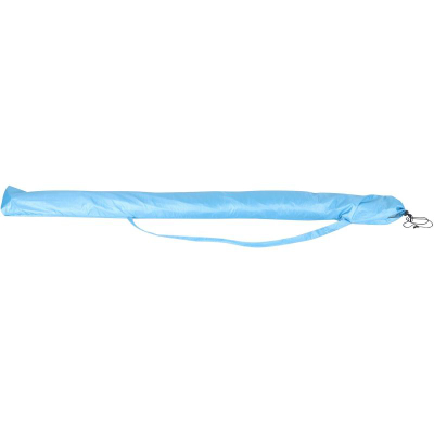 Çadër plazhi XXL, 240cm, me mure anësore, blu
