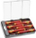 Set kaçavidash të holla Hogert HT1S986, të izoluara 1000V, 6 copë, të kuqe