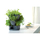 Vazo lulesh Prosperplast Coubi me 3 nivele, 29.5 cm, plastike, grafit