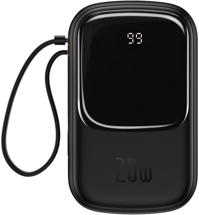 Powerbank me ekran dixhital Baseus Qpow Pro Fast Charge iP, 20000mAh, 20W, i zi