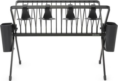 Tharëse enësh e palosshme Brabantia Folding Dish Rack Large, plastike, gri e errët