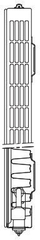 Radiator Caradon Planar Style PS11, 600 x 1000mm, i bardhë