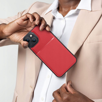 Këllëf telefoni Noble për iPhone 16 Pro Max, i hollë, i kuq