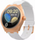 Smartwatch Gravity GT25-5, ekran i zgjuar, rrip i bardhë, rozë ari