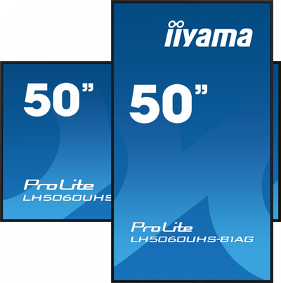 Monitor profesional iiyama ProLite LH5060UHS-B1AG, 50\", 4K UHD, Android 11, i zi