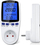 Matës konsumimi energjie Qoltec PM0626, 3680W, ekran LCD, i bardhë