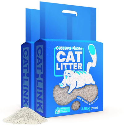 Rërë higjienike për mace Catlink Cassava Mixed, 3.5 kg, që mban erërat nën kontroll