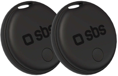 Tracker gjurmues SBS 2X, për Apple Find My dhe Android, i zi