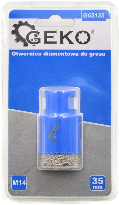 Freza diamanti GEKO G65135, 35mm, fije M14, blu