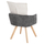 Kolltuk ngrënieje Rex 53x60x93Hcm (HM9847.04), bezhë/ gri