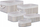Set shporta organizuese Beliani Talpe, 5 copë, bambu, gri