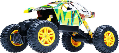 Makina lodër me telekomandë Double E Rock Crawler Scribble, 4x4, shumëngjyrëshe