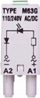 Modul sinjalizimi L M63G, LED jeshile, 110–230V AC/DC, gri
