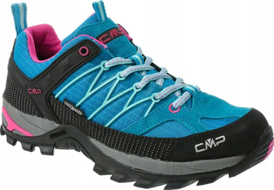 Atlete trekking për goca CMP Rigel Low Wmn W 3Q54456-16HL, membranë Clima Protect, taban CMP Full On Grip, të zeza me rozë