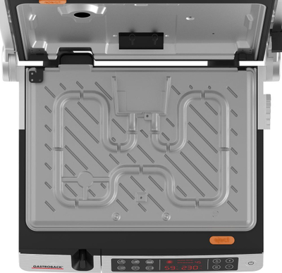Електричен скара Gastroback Design BBQ Advanced Control, 2000W, екран на допир, црно бел