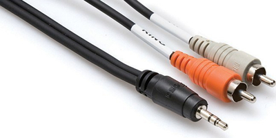 Kabllo audio Hosa CMR-210, stereo Y 3.5mm në 2xRCA, 1.8m