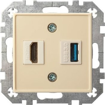 Prizë murale EPSILON, HDMI, USB 3.0, ngjyrë rërë