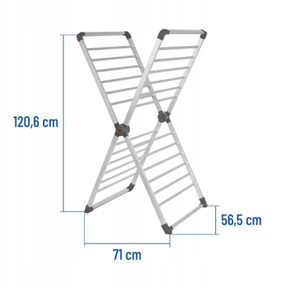 Електрична сушара за облека Noveen ECD40, 120cm, преклопна, алуминиум