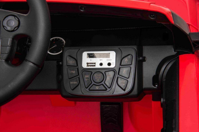 Makine elektrike per femije Ramiz Land Rover Discovery, telekomande, targe dekorative, e kuqe