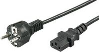 Kabllo për energji MicroConnect CEE 7/7 - C13, 1.8m, e zezë