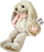Lepurush lodër Tulilo Mascot Little Rabbit Tosiek, 32 cm, gri me roz