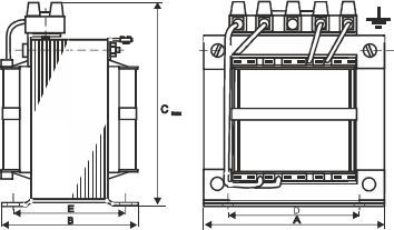 Transformator 1-fazor BREVE (16212-9968), i kaltër