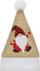 Stoli Krishtlindjesh GoDan Santa Hat, mbajtëse takëmesh, juta, 8x11 cm, e kuqe