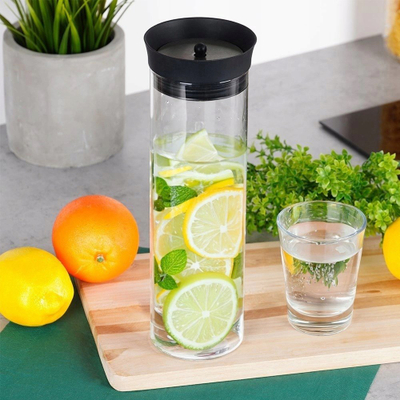 Kraaft Krahincë qelqi me kapak, 1L, sistem derdhjeje i zgjuar, transparente