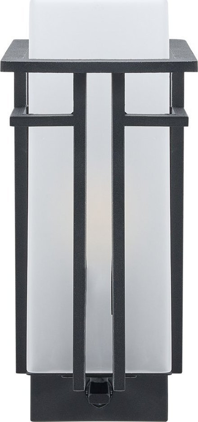 Lampë muri për jashtë COWIE, me sensor levizje, moderne, e zezë